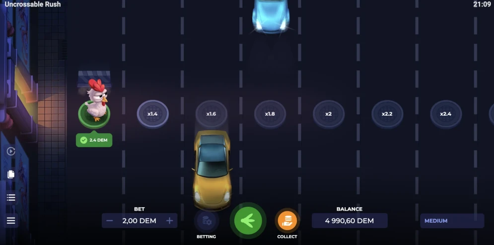 Uncrossable Rush Game