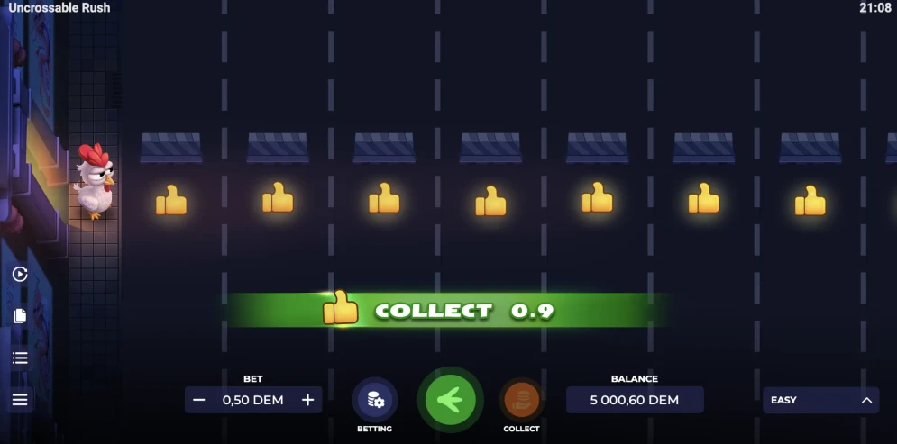 Uncrossable Rush Game