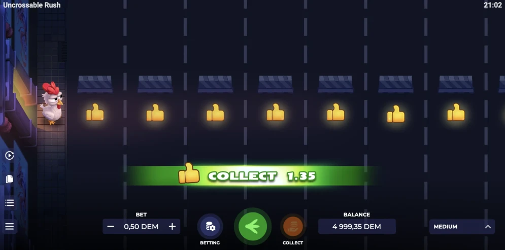 Uncrossable Rush Game