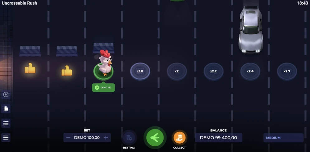 Uncrossable Rush Game