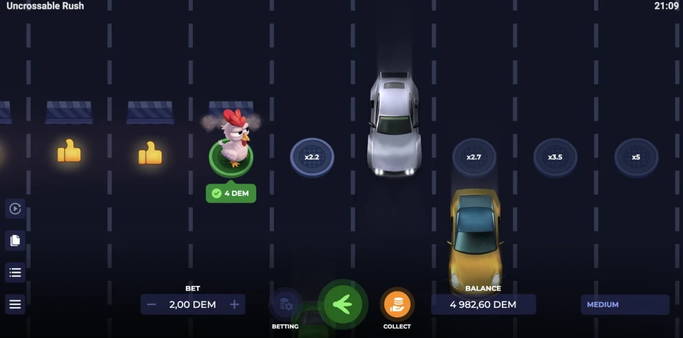 Uncrossable Rush Game